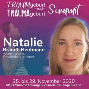 Expertin für Geburt und Trauma, Natalie Brandt-Heutmann, bei der Traumgeburt Summit 2020.