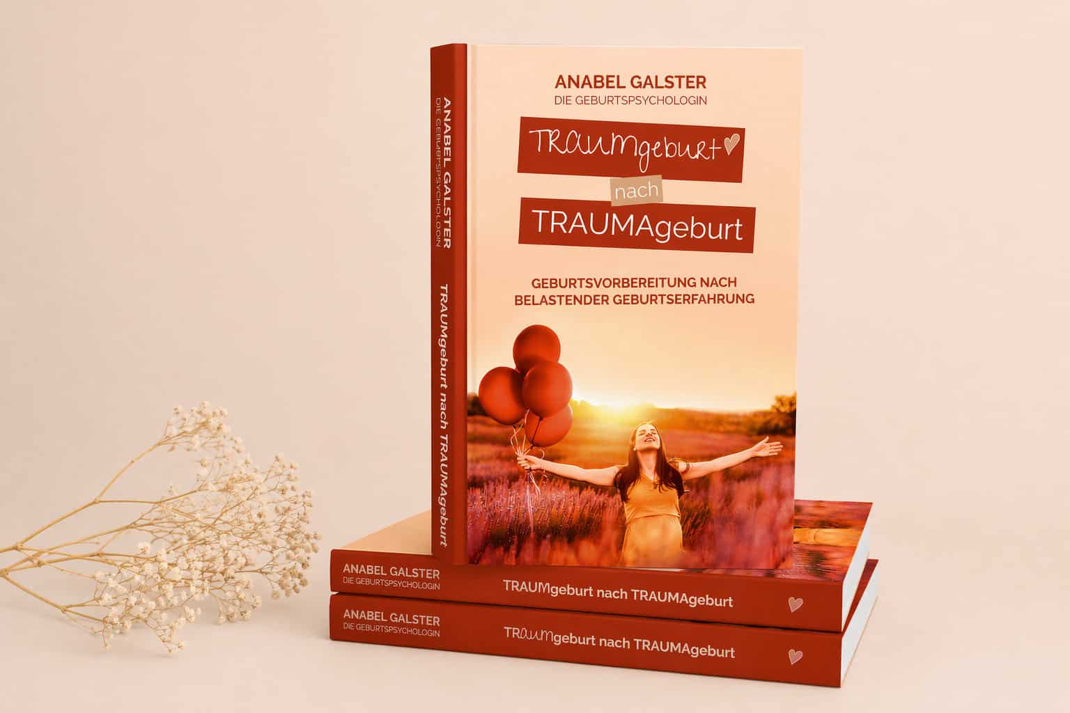 Buch "Traumgeburt" von Anabel Galster zur Geburtsvorbereitung und Stressbewältigung.